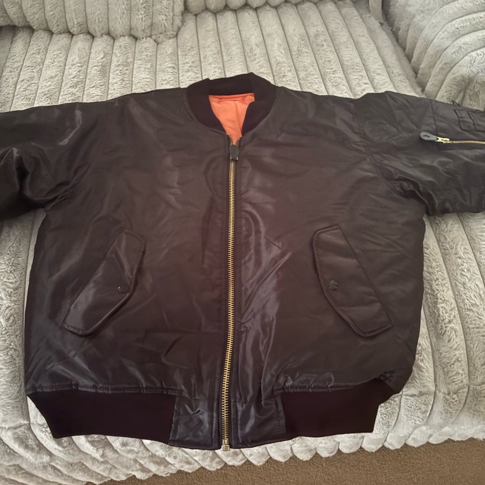 Source Unknown Chocolate Bomber Jacket